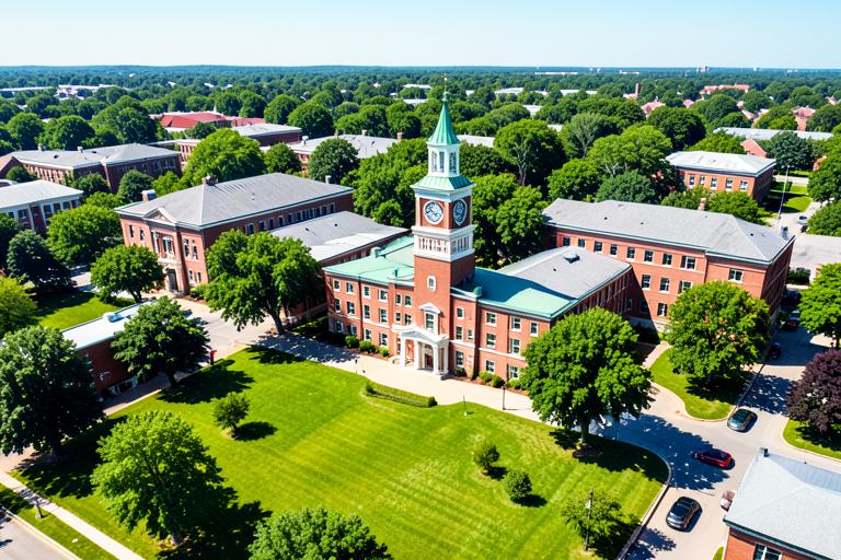 Aerial view of SFBU campus